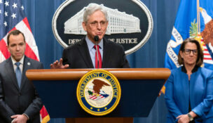 Attorney General Merrick Garland, New Jersey Attorney General Matthew Platkin, Deputy Attorney General Lisa Monaco
