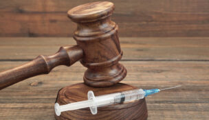 Judges Gavel And Syringe