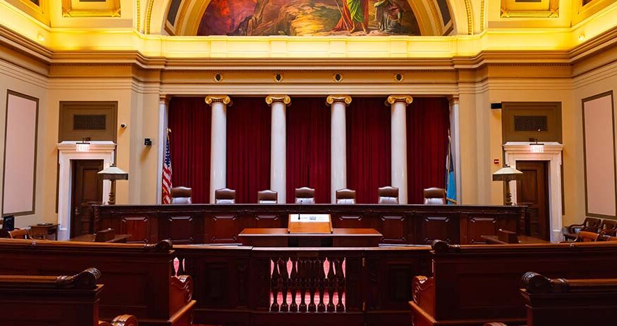 Interior of the Minnesota Supreme Court