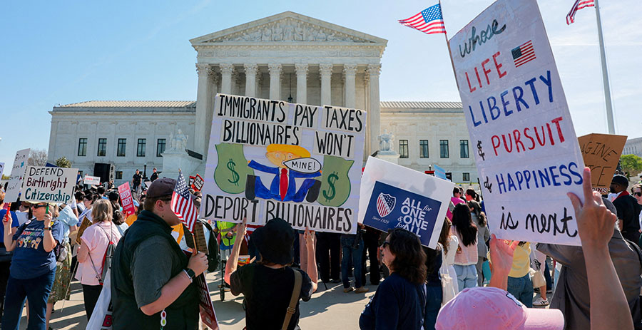 On birthright citizenship, Trump’s immigration agenda hits rare roadblock