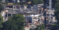 Construction for the ballroom project on the former site of the White House's East Wing, seen June 7
